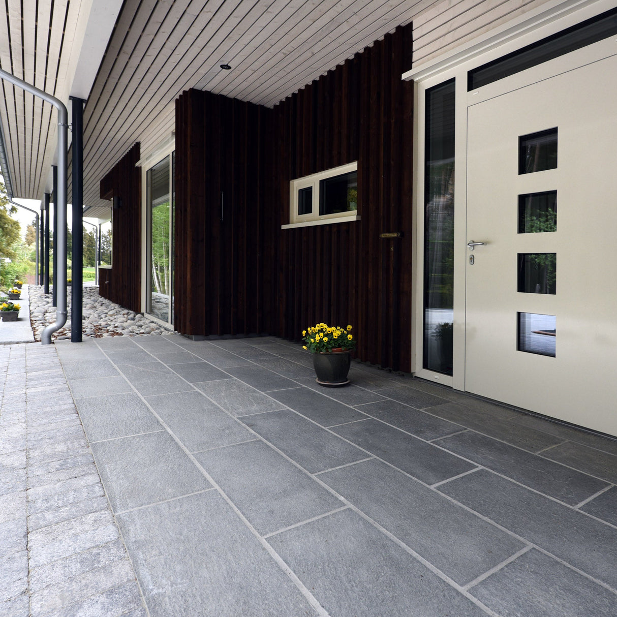 Flis Oppdal Mørk hugget kant 12mm - Skiferbutikken