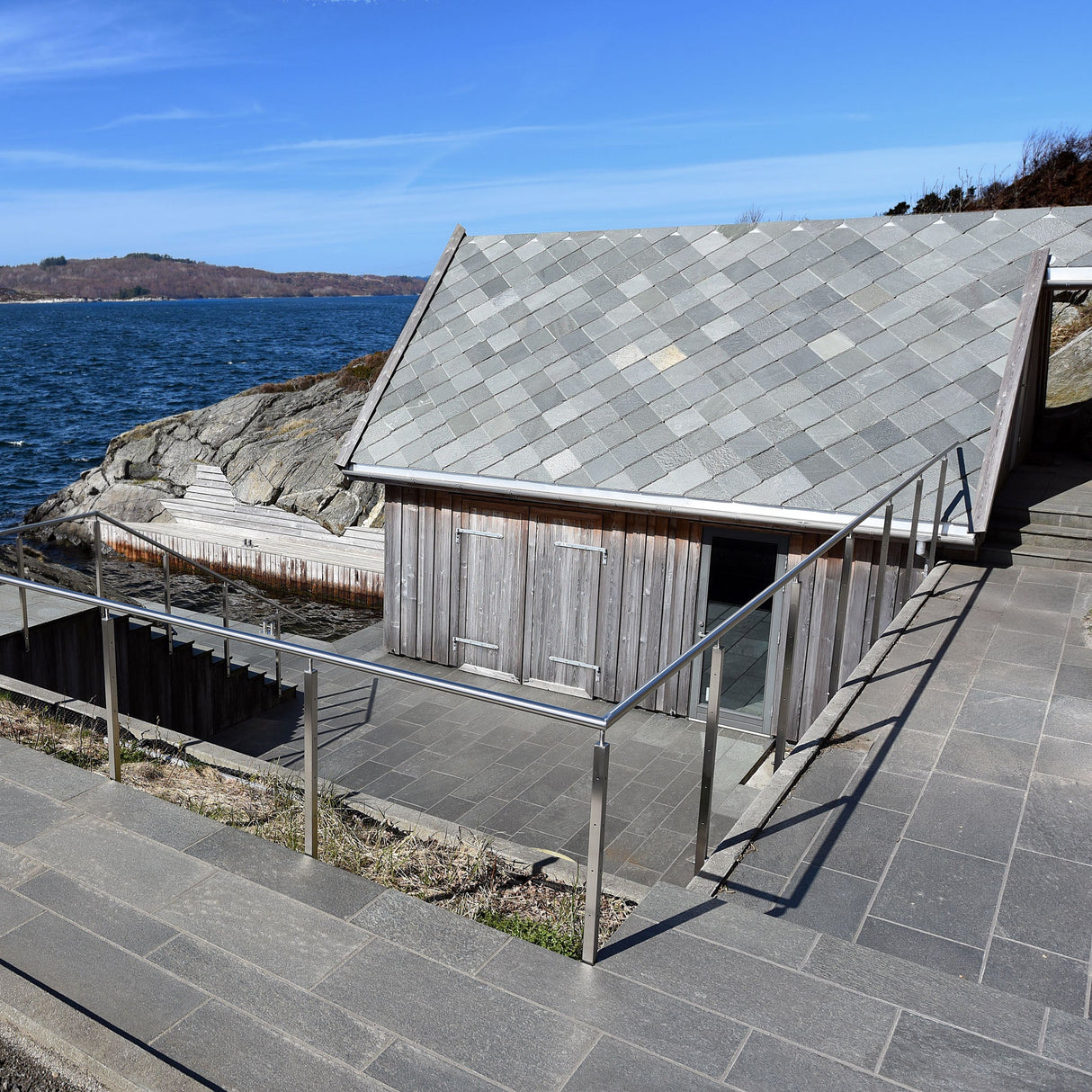 Flis Oppdal Mørk med hugget kant - Skiferbutikken