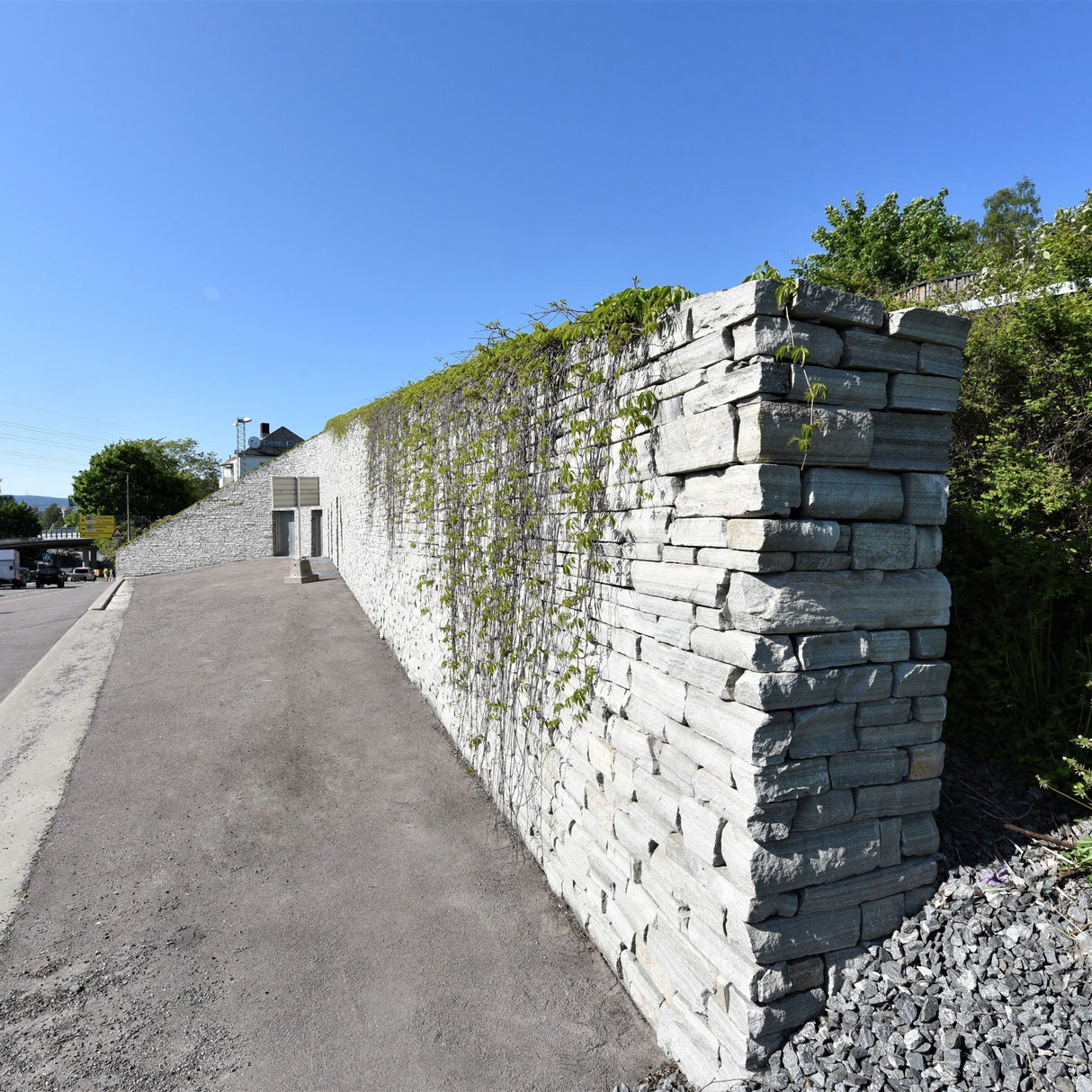 Lys Gneis Tørrmur Klippet Kant - Skiferbutikken