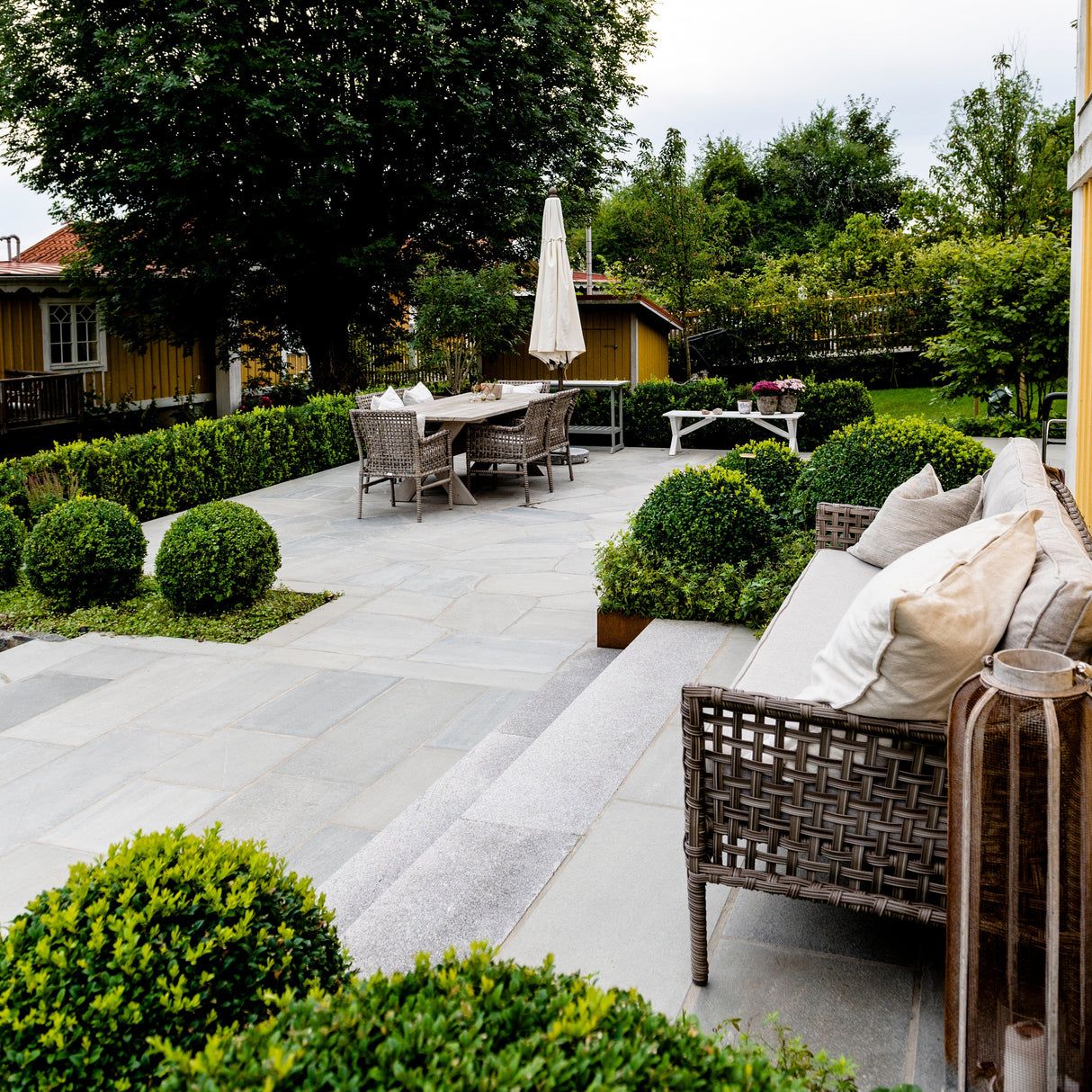 Flis Lys Oppdal natur hugget kant med justert tykkelse - Skiferbutikken