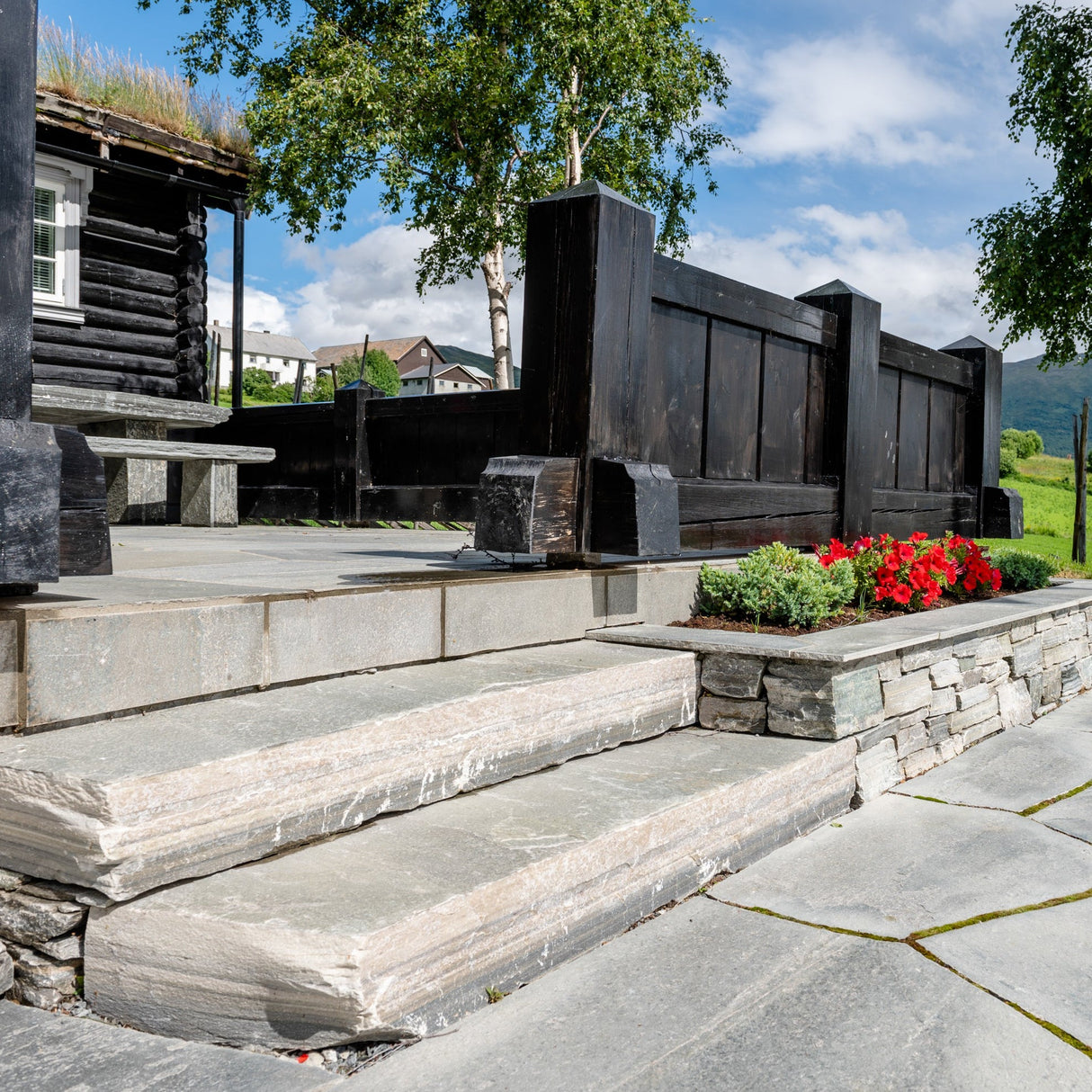 Terrengtrinn Lys Oppdal Natur 50-80cm bred