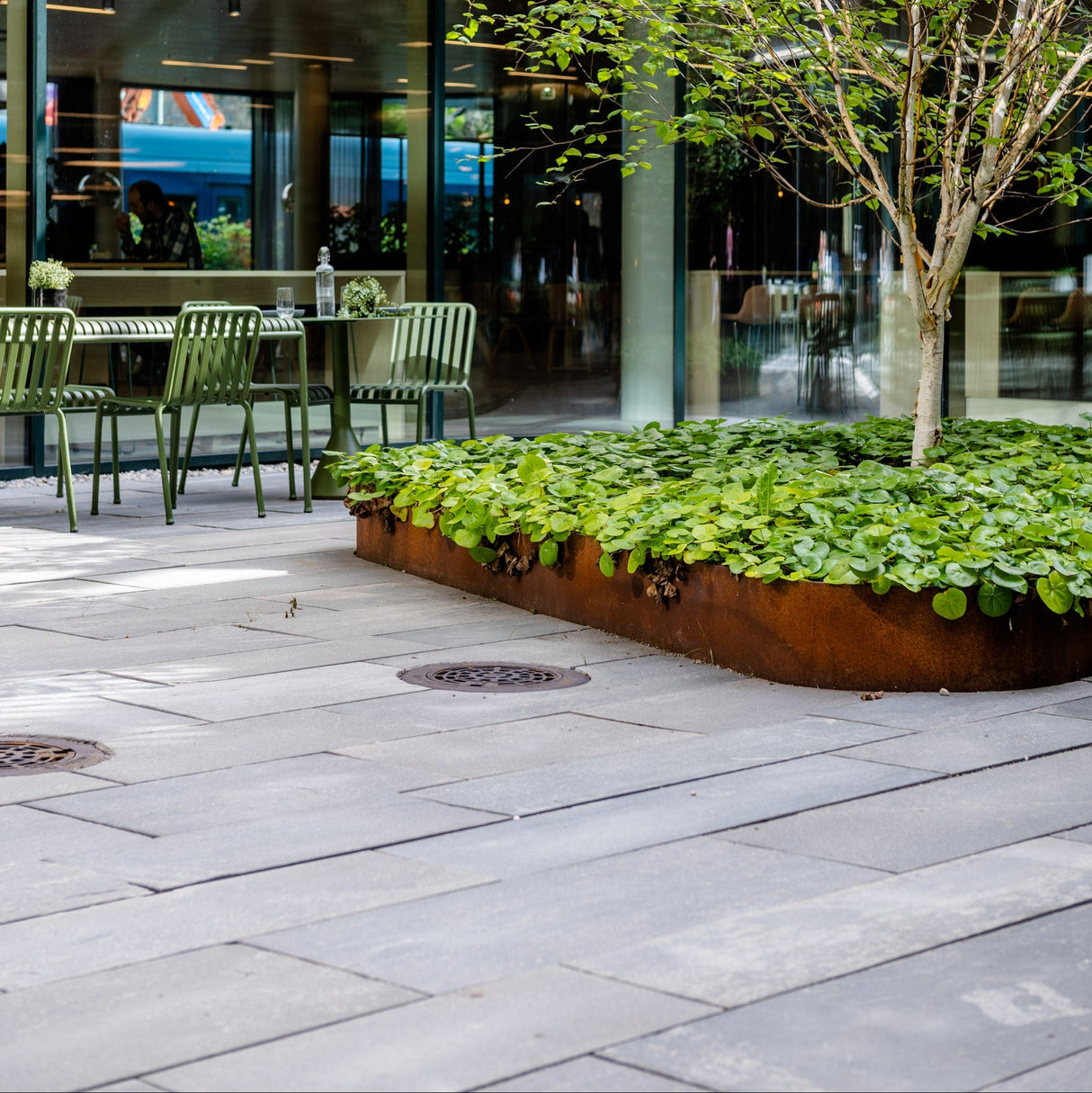 Belegningsheller Lys Oppdal natur rustikk saget kant - Skiferbutikken