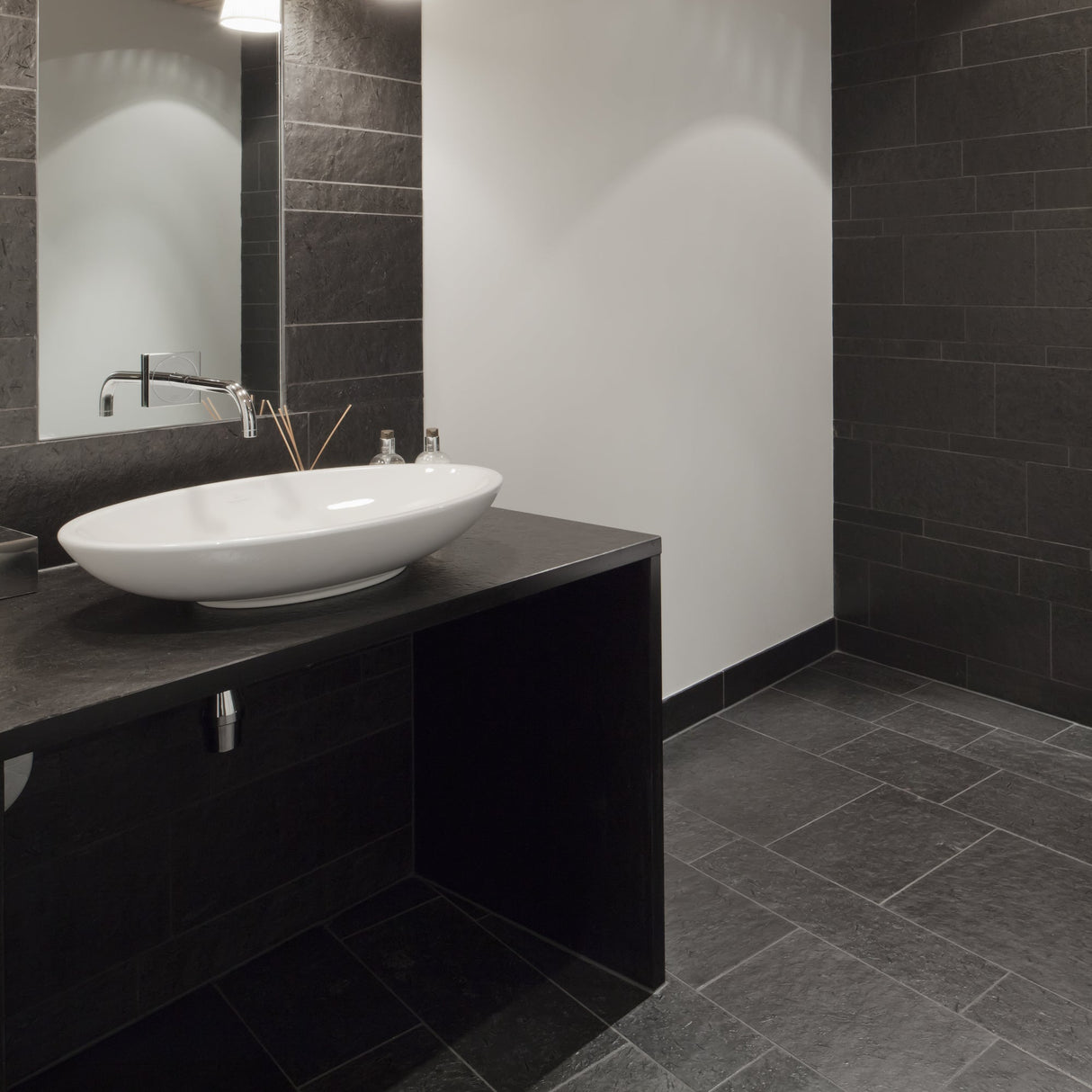 Flis Otta Skifer Natur Børstet Saget Kant