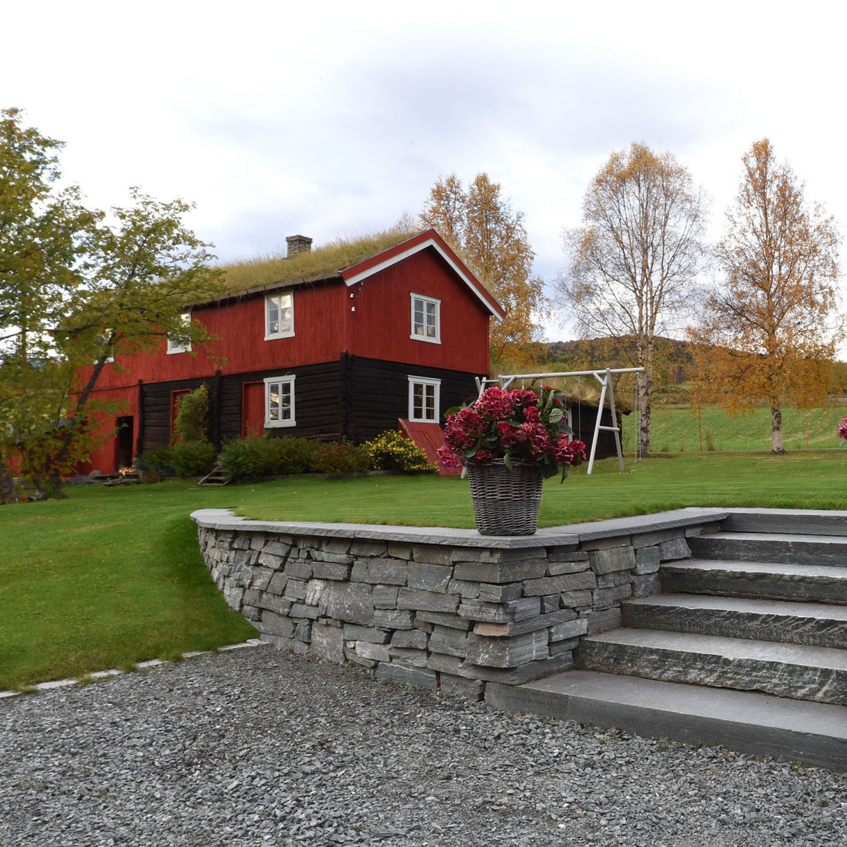 Tørrmur Mørk Oppdal Natur Stor m/naturkant 15-30cm