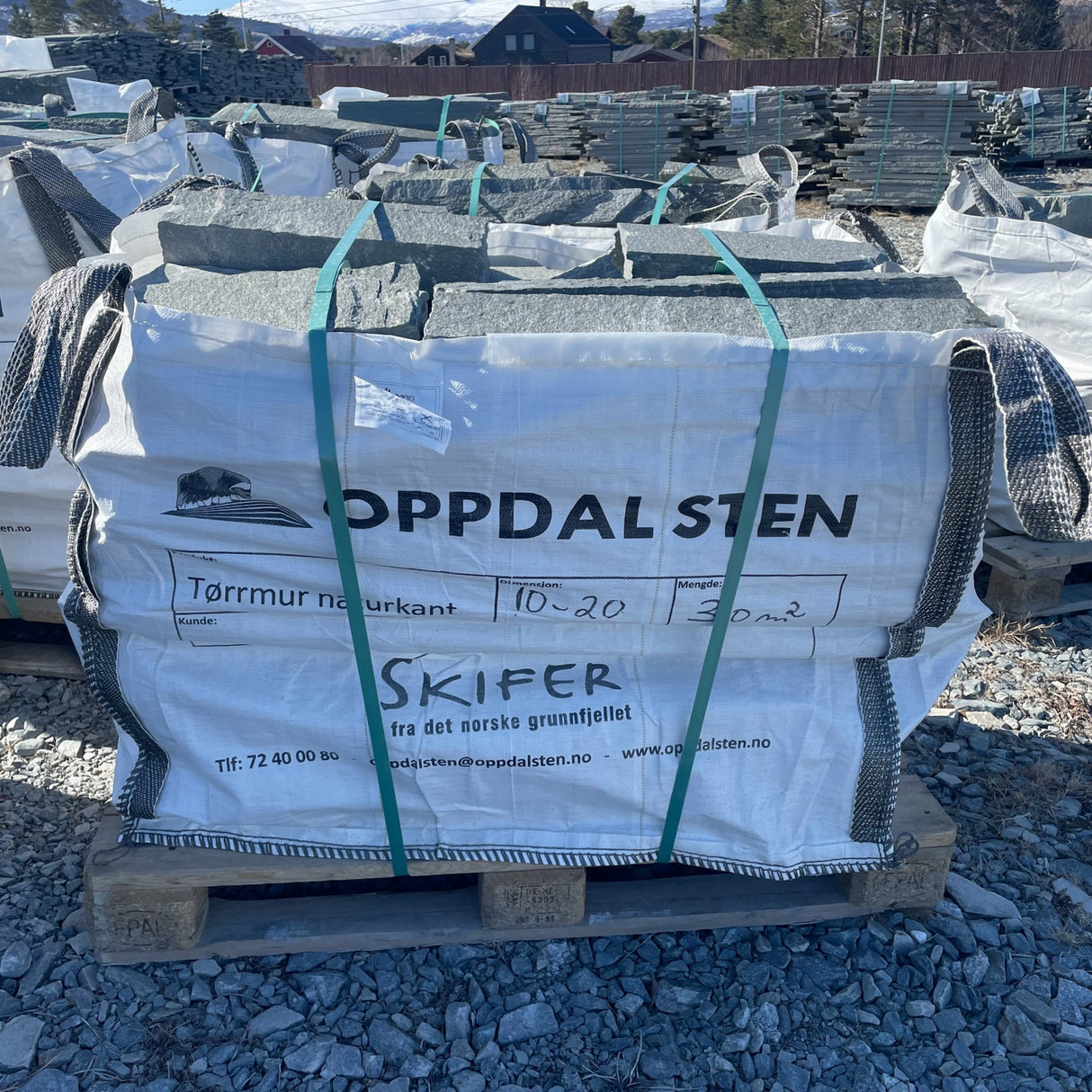 Tørrmur Mørk Oppdal Natur Liten m/naturkant 5-12cm