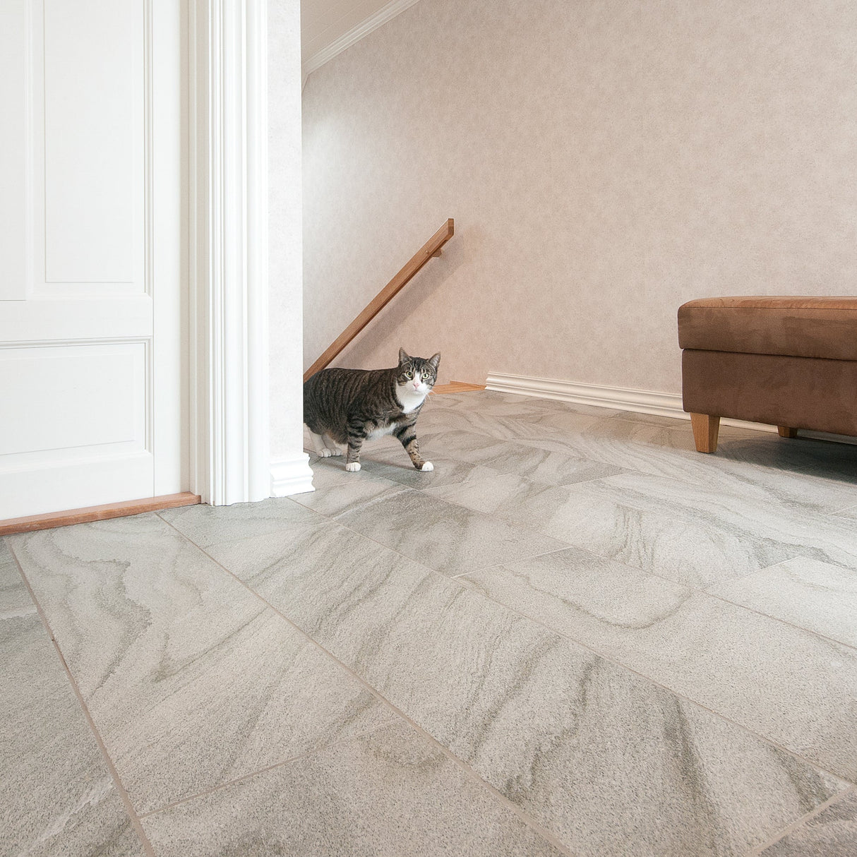 Flis Mørk Oppdal Golan Fint Børstet Saget Kant