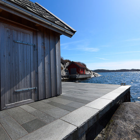 Flis Oppdal Mørk hugget kant 12mm - Skiferbutikken