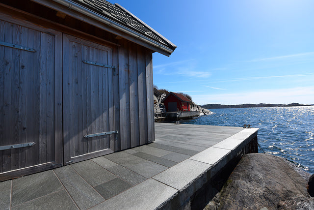 Flis Oppdal Mørk hugget kant 12mm - Skiferbutikken