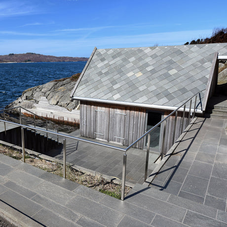 Flis Oppdal Mørk med hugget kant - Skiferbutikken