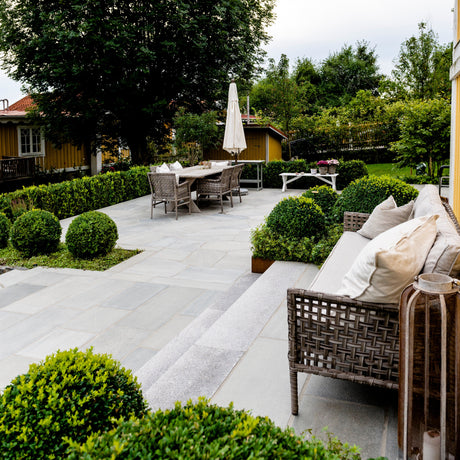 Flis Lys Oppdal natur hugget kant med justert tykkelse - Skiferbutikken